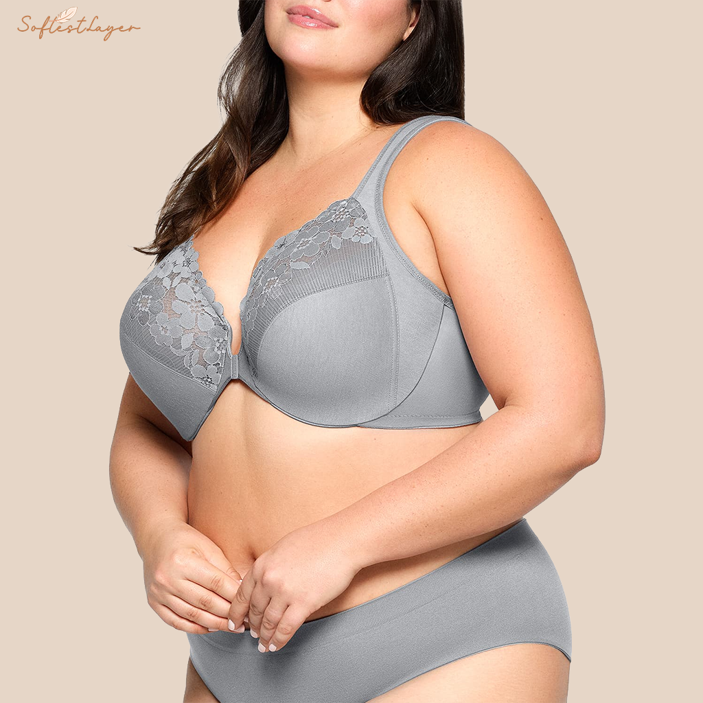 SoftestLayer™ - Cotton Front-Closure Bra