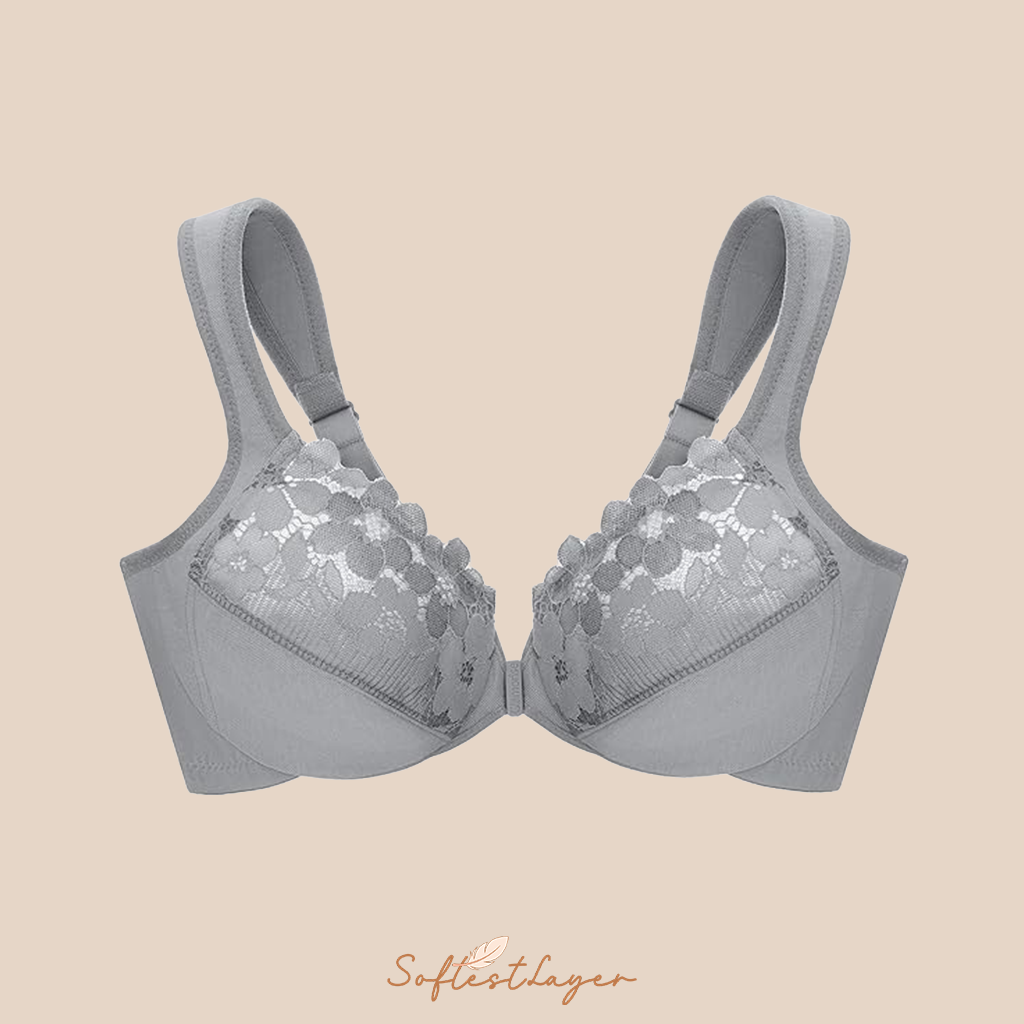 SoftestLayer™ - Cotton Front-Closure Bra