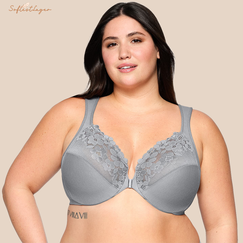SoftestLayer™ - Cotton Front-Closure Bra