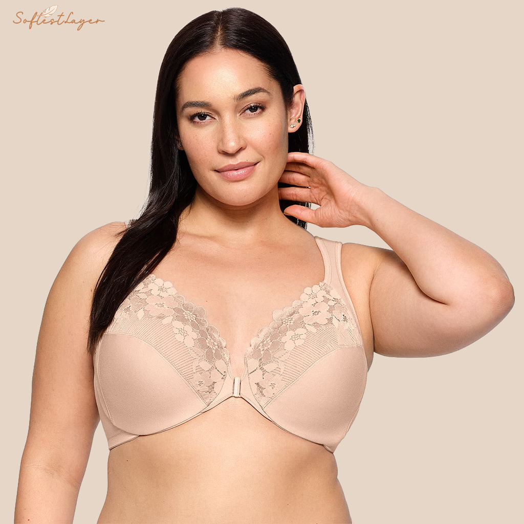 SoftestLayer™ - Cotton Front-Closure Bra