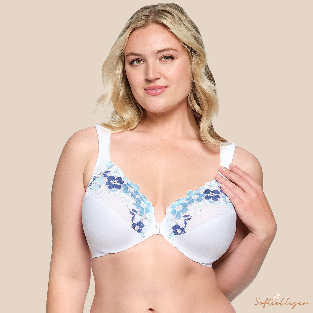 SoftestLayer™ - Cotton Front-Closure Bra