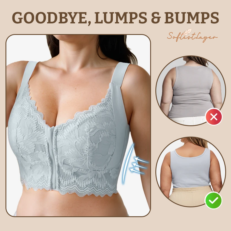 SoftestLayer™ - Ultra Soft Front Zip Wireless Lifting Bra