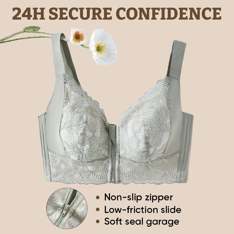 SoftestLayer™ - Ultra Soft Front Zip Wireless Lifting Bra