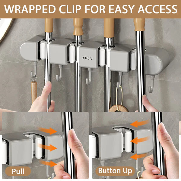 🔥MOP HOLDER WITH HOOK🔥