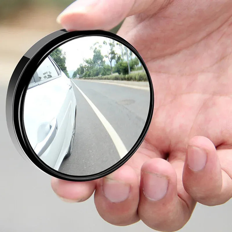 2Pcs 360 Degree Adjustable Blind Spot Mirror Car Auxiliary Rearview Convex Mirror