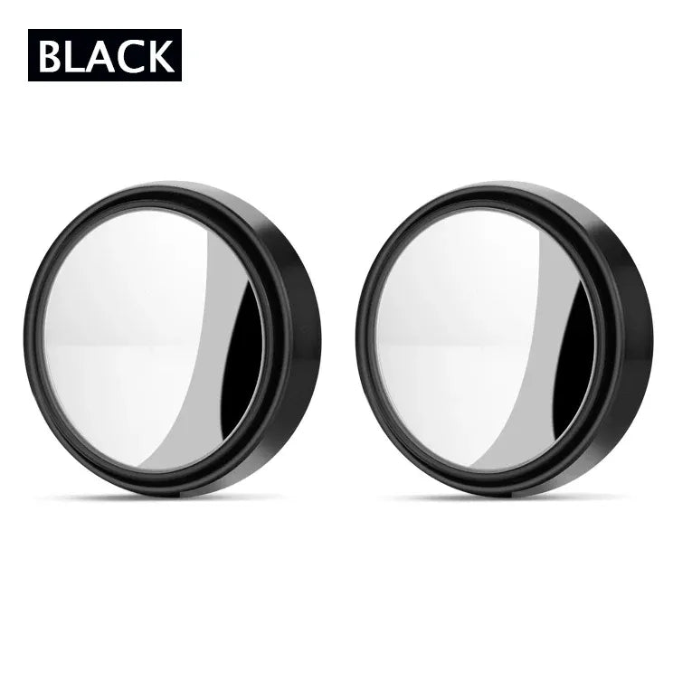 2Pcs 360 Degree Adjustable Blind Spot Mirror Car Auxiliary Rearview Convex Mirror