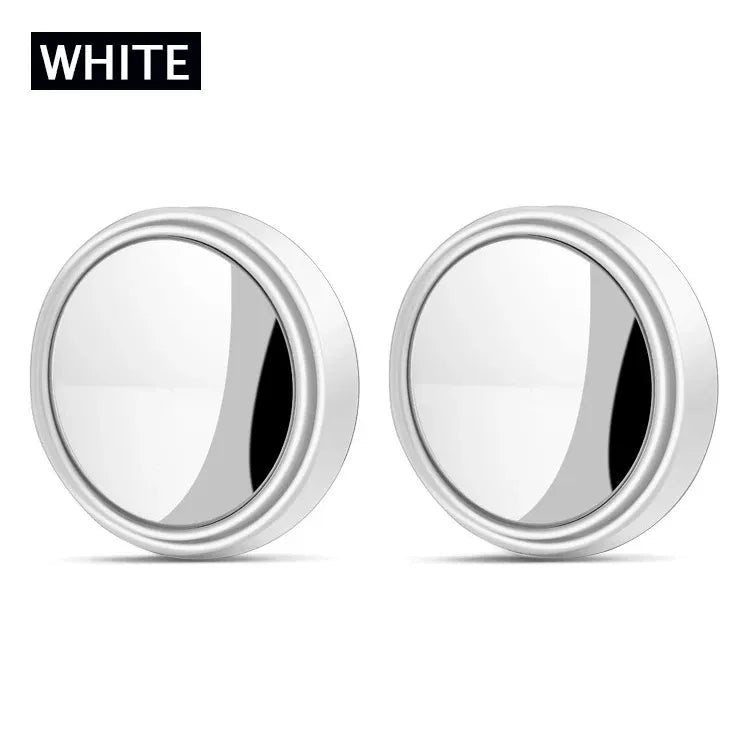 2Pcs 360 Degree Adjustable Blind Spot Mirror Car Auxiliary Rearview Convex Mirror