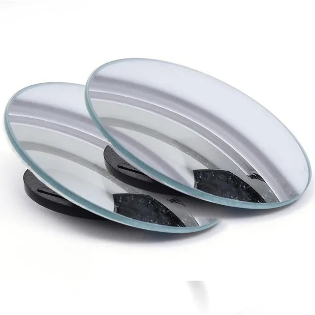 2Pcs 360 Degree Adjustable Blind Spot Mirror Car Auxiliary Rearview Convex Mirror
