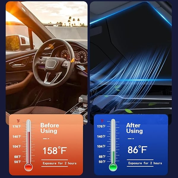 🎁 LAST DAY SALE 50% OFF 🔥 - Car Windshield Sun Shade Cover