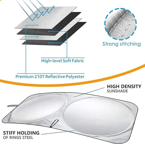 🎁 LAST DAY SALE 50% OFF 🔥 - Car Windshield Sun Shade Cover