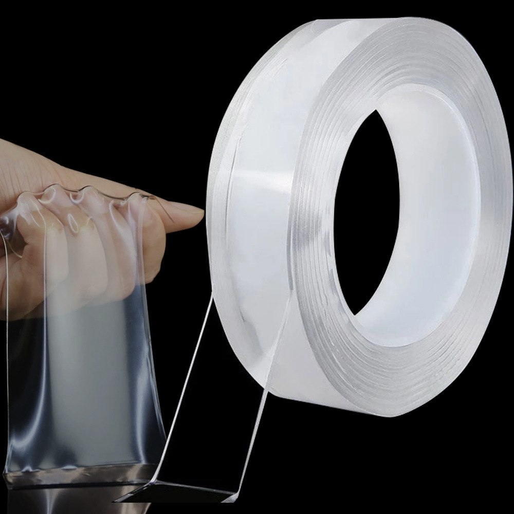 Transparent Magic Nano Tape Double Sided Grip Reusable Home Tape Traceless Glue