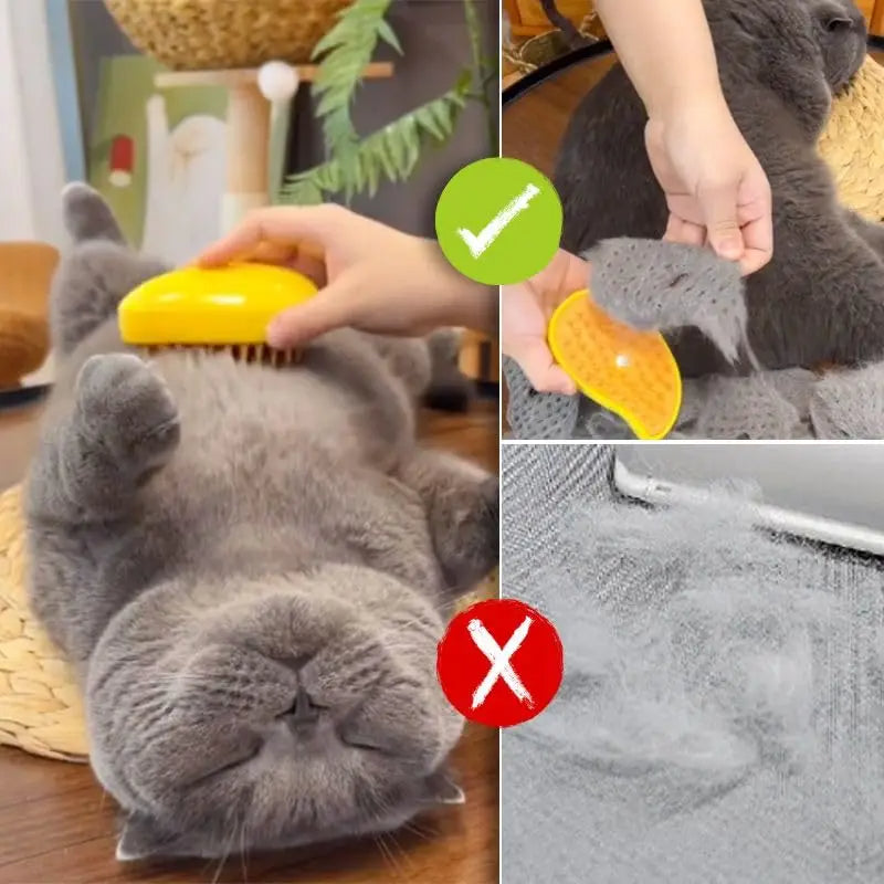 Pet Steam Brush Cats Comb Wool Cat Brush 3in1 Electric Spray Cat Hair Brushes Massage Grooming Hair Removal Combs Pet Products